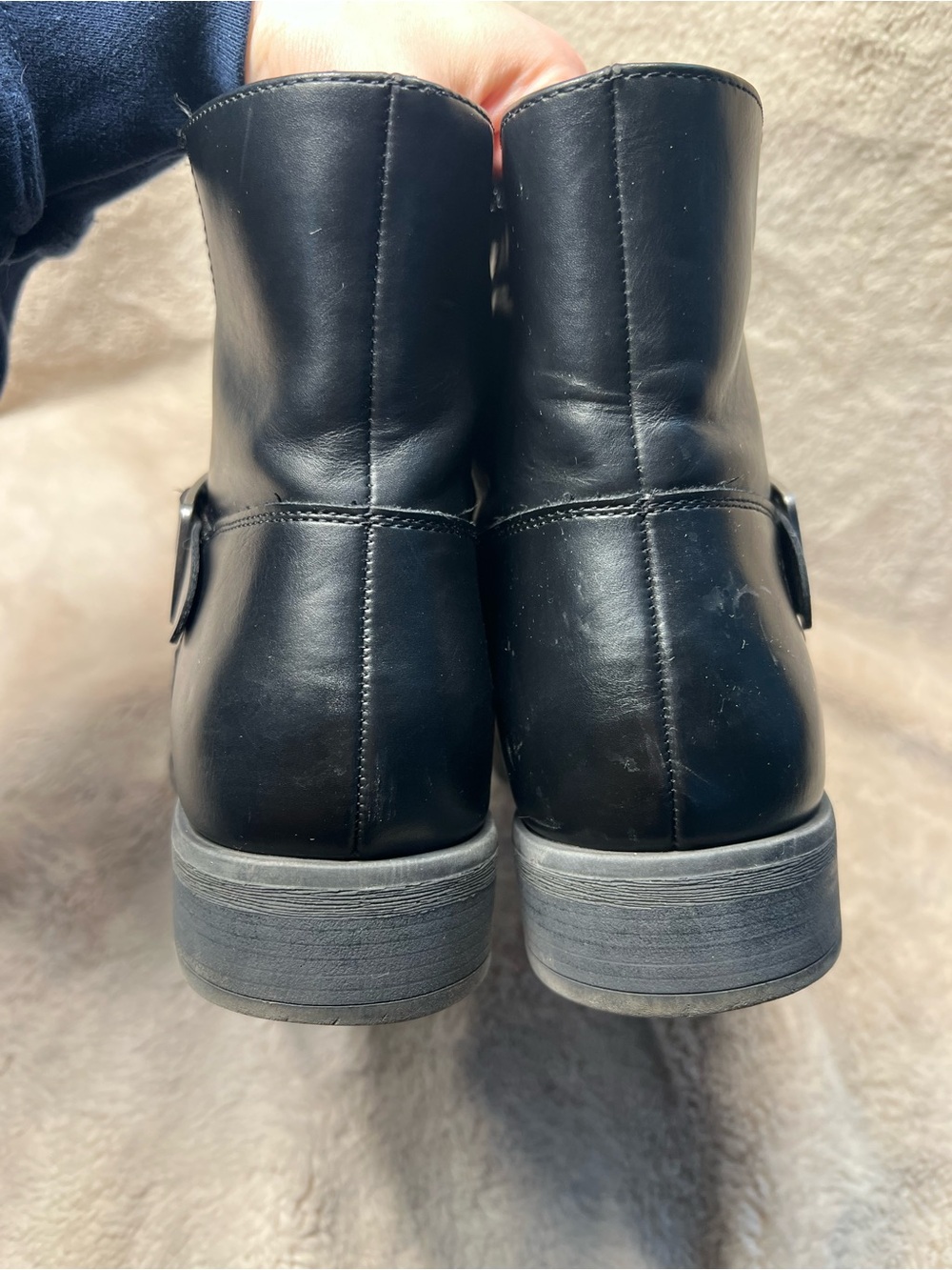 Frye and Co. "Cormac" motorcycle ankle boots womens 9.5 - Picture 6 of 8